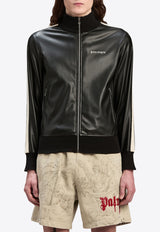 Faux Leather Zip-Up Jacket