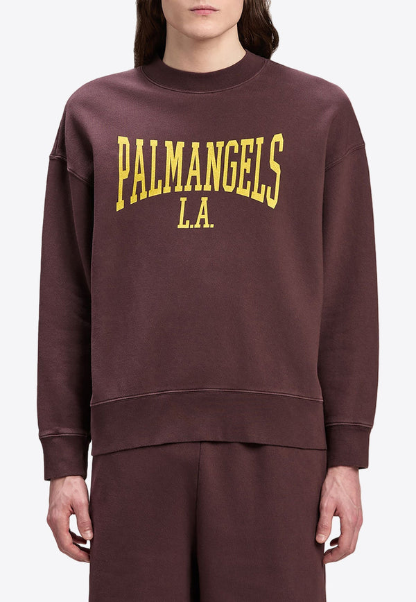 Logo Print College Sweatshirt