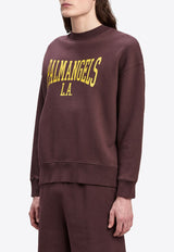 Logo Print College Sweatshirt