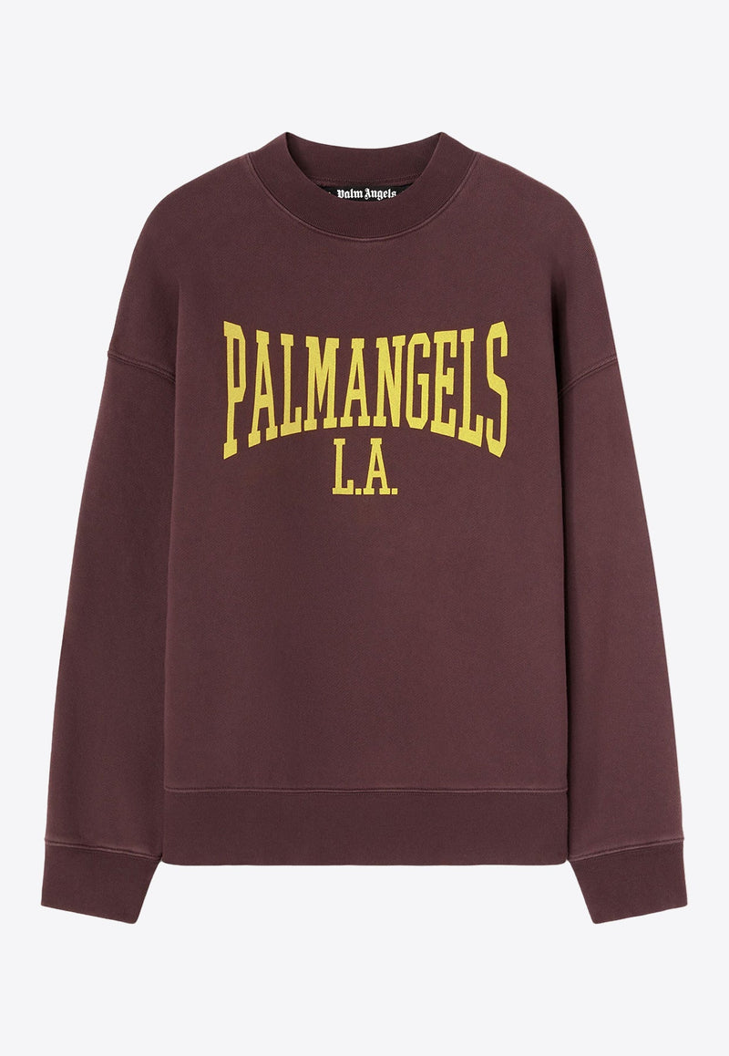 Logo Print College Sweatshirt