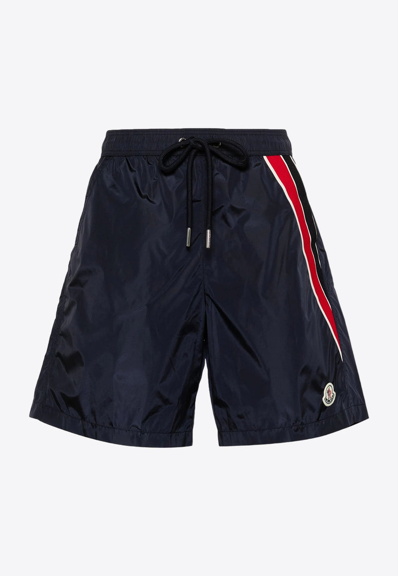 Logo Patch Tricolor Swim Shorts