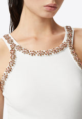 Crystal Embroidered Tank Top