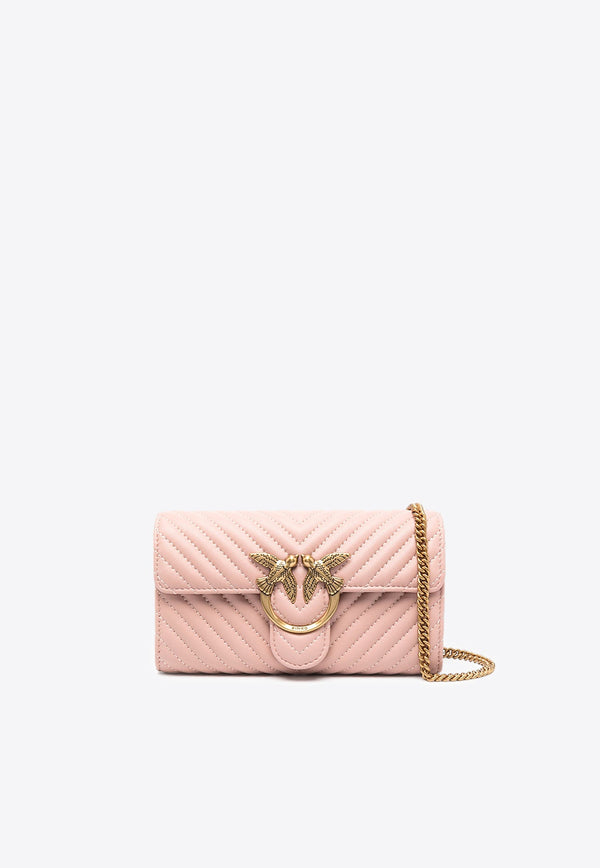 Love One Chevron Chain Crossbody Bag