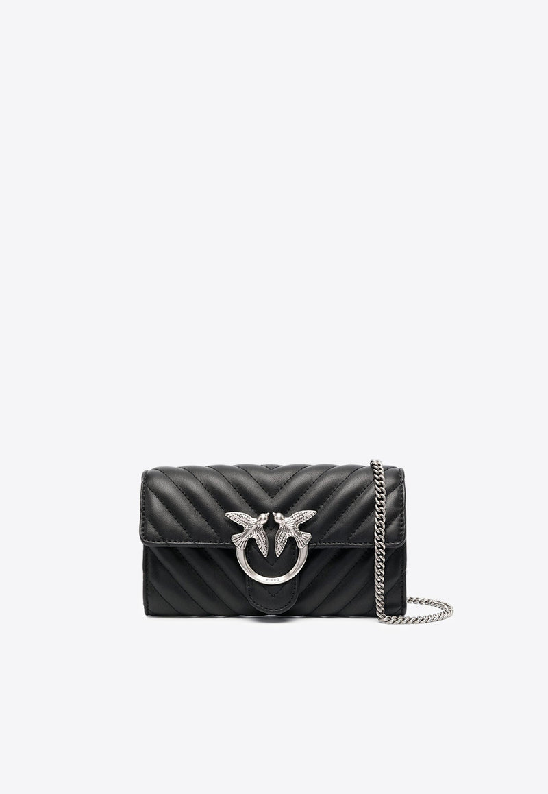 Love One Chevron Chain Clutch