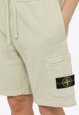 Logo Patch Drawstring Bermuda Shorts