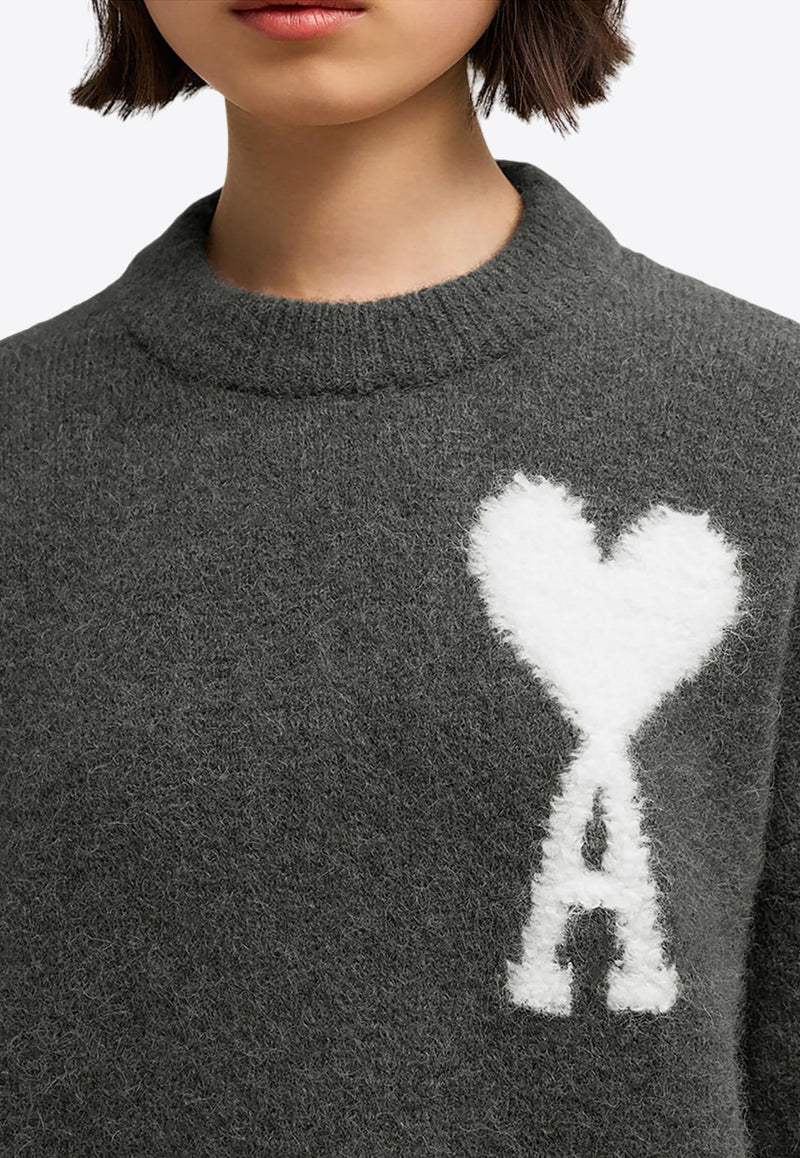 Intarsia Knit Ami De Coeur Sweater