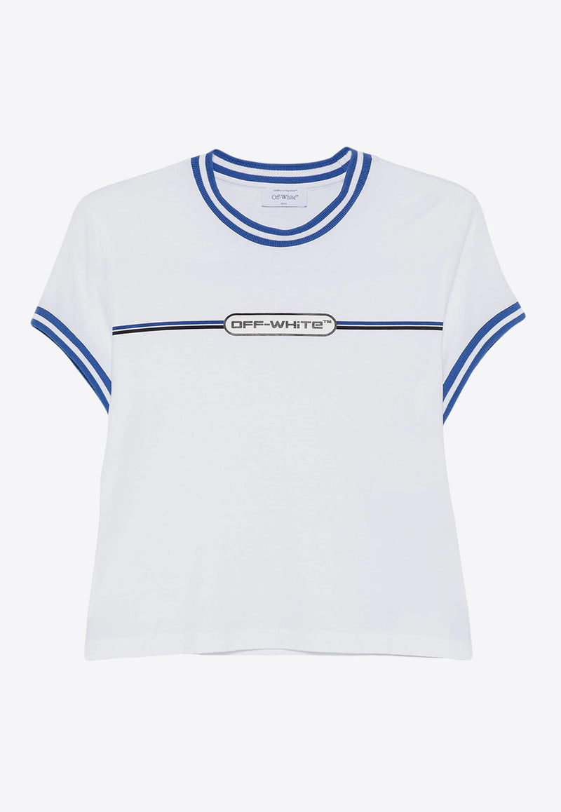 Striped 90's Logo T-shirt