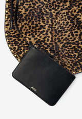 Oskan Leopard Print Shoulder Bag