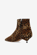 Eana Leopard Print Ankle Boots