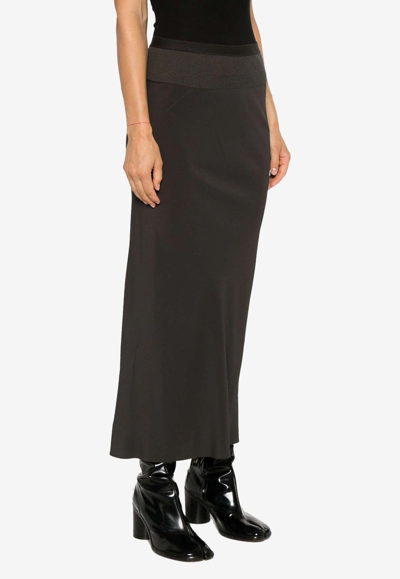 Calf Bias Midi Skirt