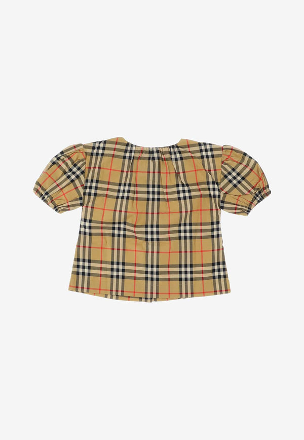 Girls Checked Blouse