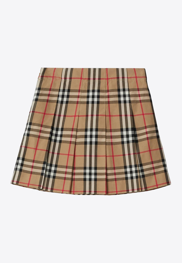 Girls Vintage Check Skirt