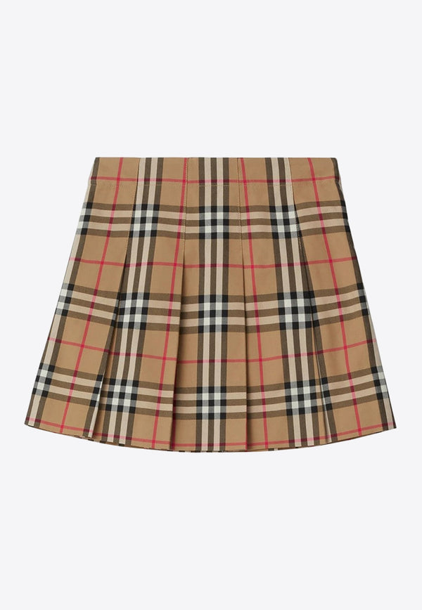 Girls Vintage Check Skirt