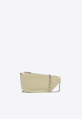 Micro Shield Crinkled-Leather Shoulder Bag