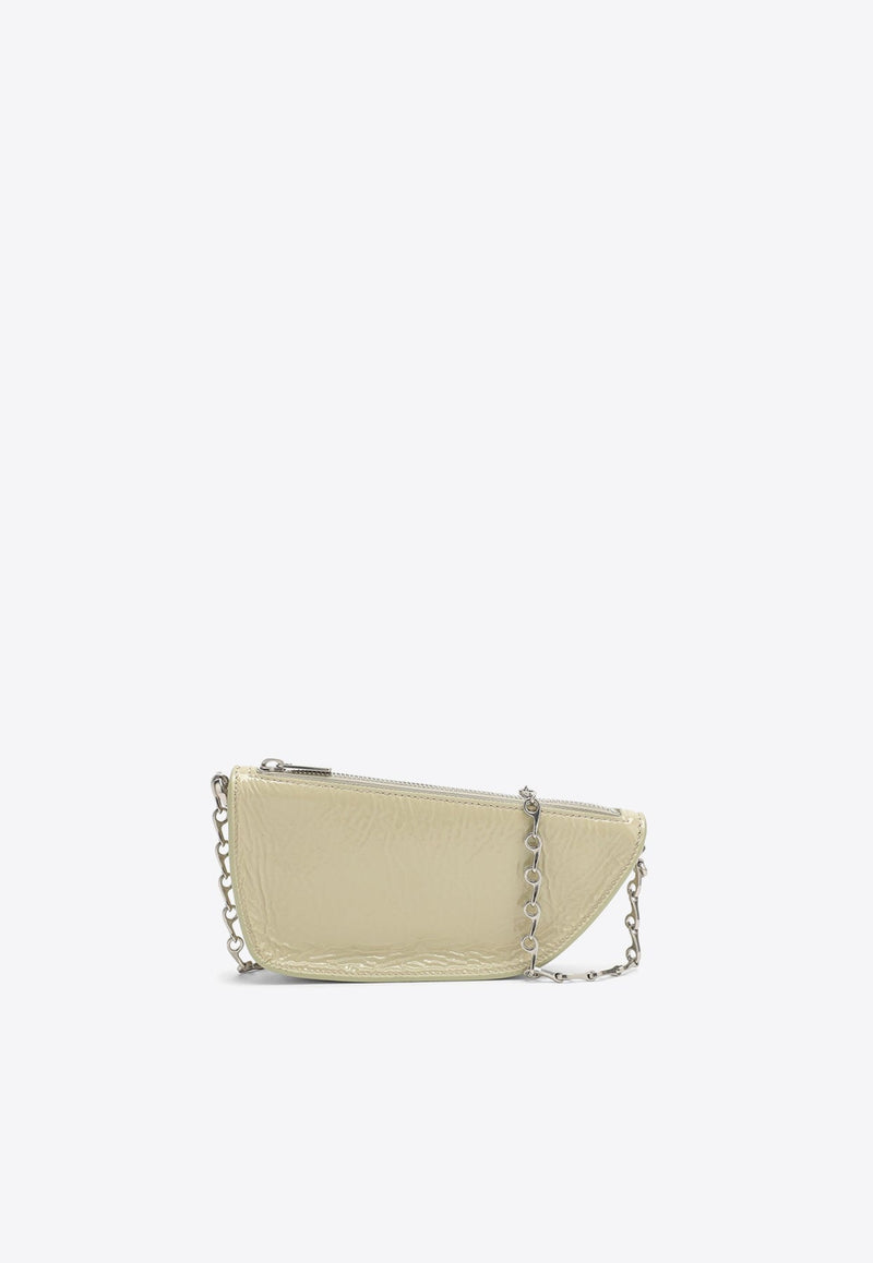 Micro Shield Crinkled-Leather Shoulder Bag