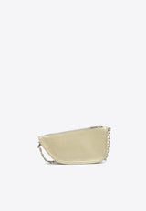 Micro Shield Crinkled-Leather Shoulder Bag