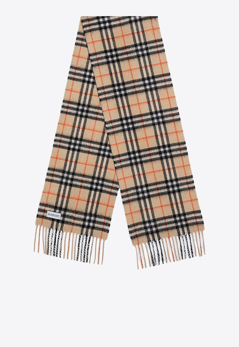 Cashmere Checked Scarf