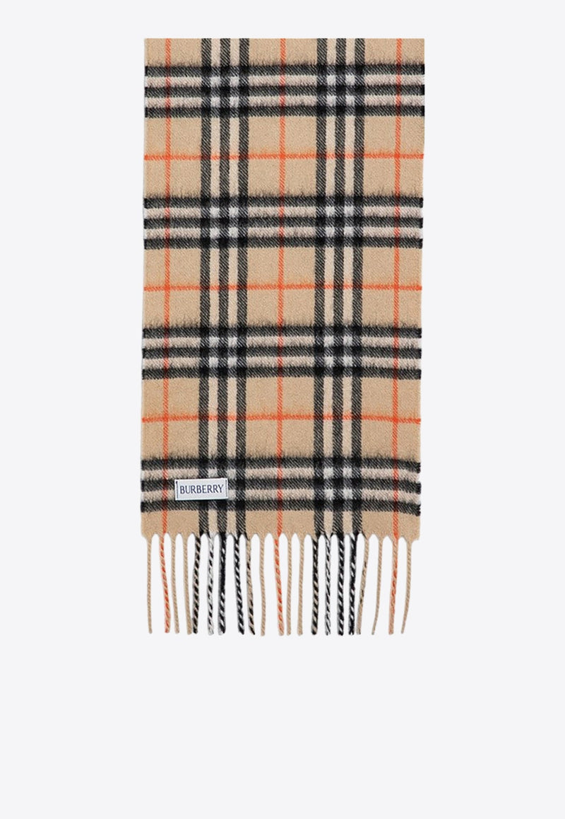 Cashmere Checked Scarf