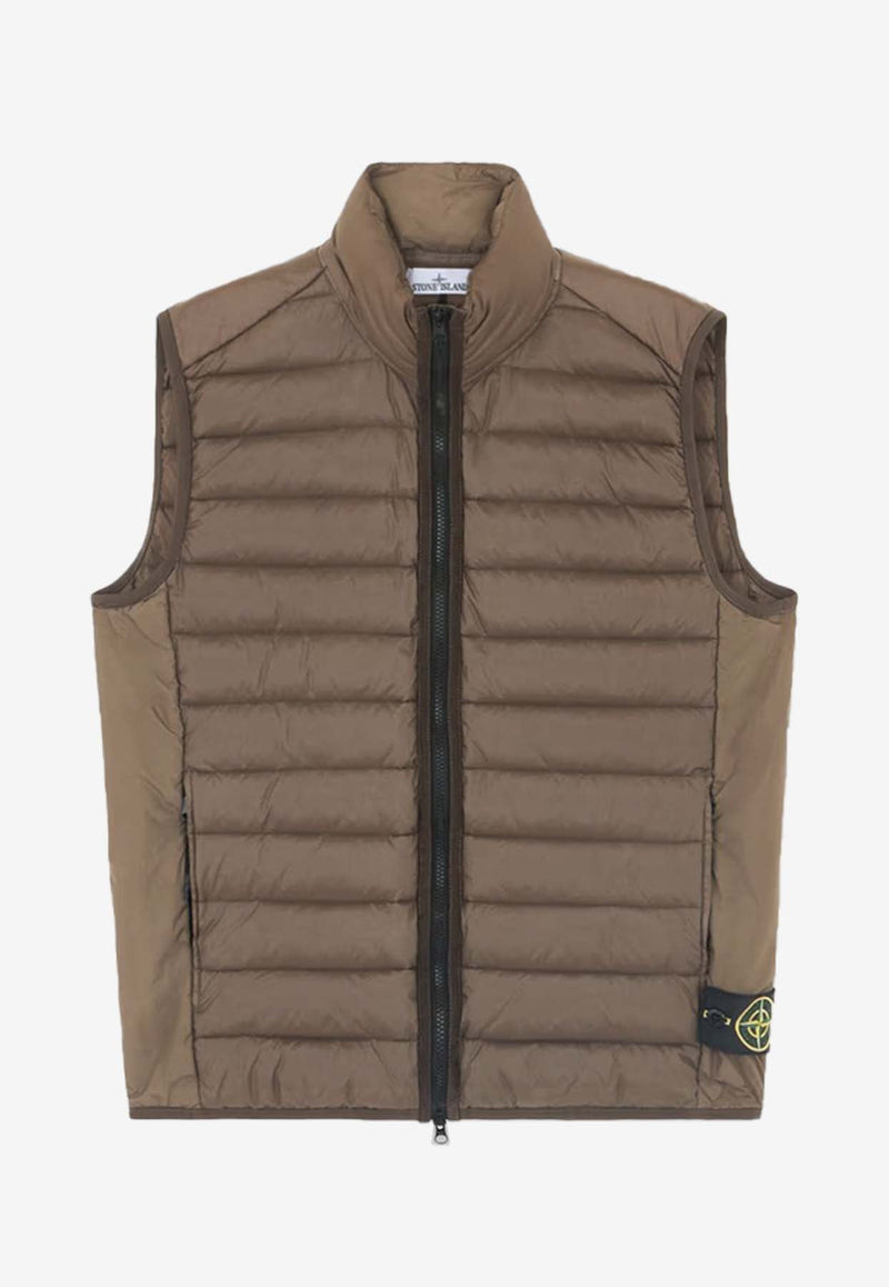 Logo Down Zip-Up Vest