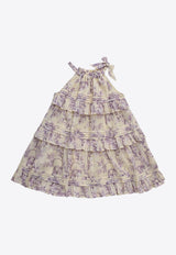 Girls Halliday Floral Swing Dress