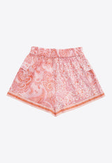 Girls Ottie Pocket Paisley Print Shorts