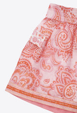 Girls Ottie Pocket Paisley Print Shorts