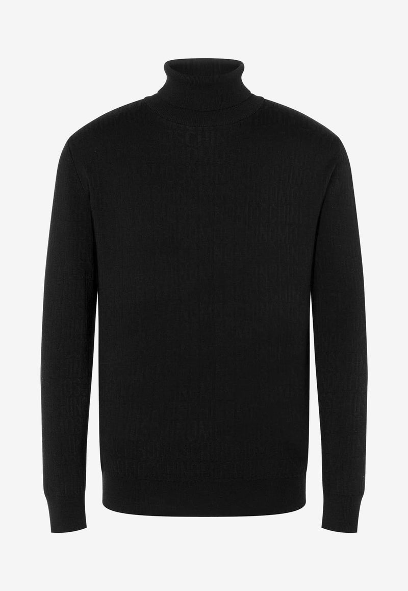 Jacquard Knit Turtleneck Sweater