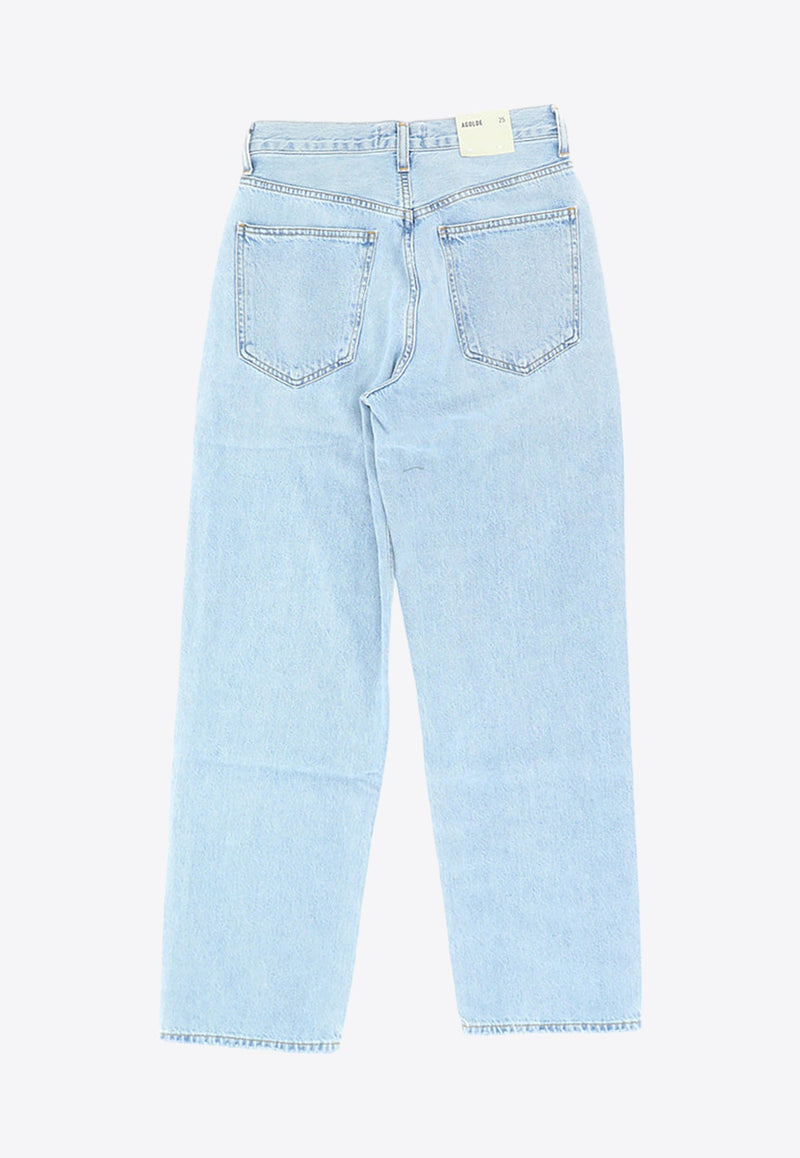 Crisscross Straight-Leg Jeans