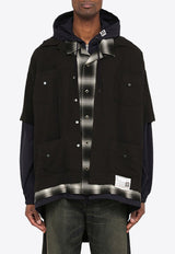 Three-Layer Hooded Shirt