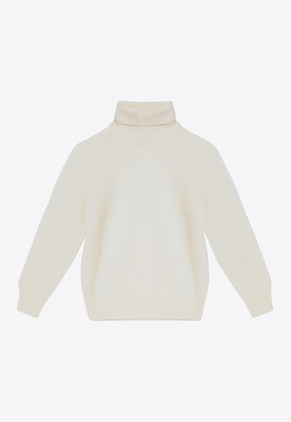 Boys High-Neck Wool Sweater