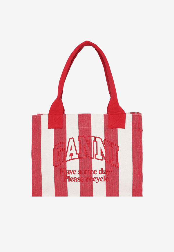 Large Easy Striped Tote Bag