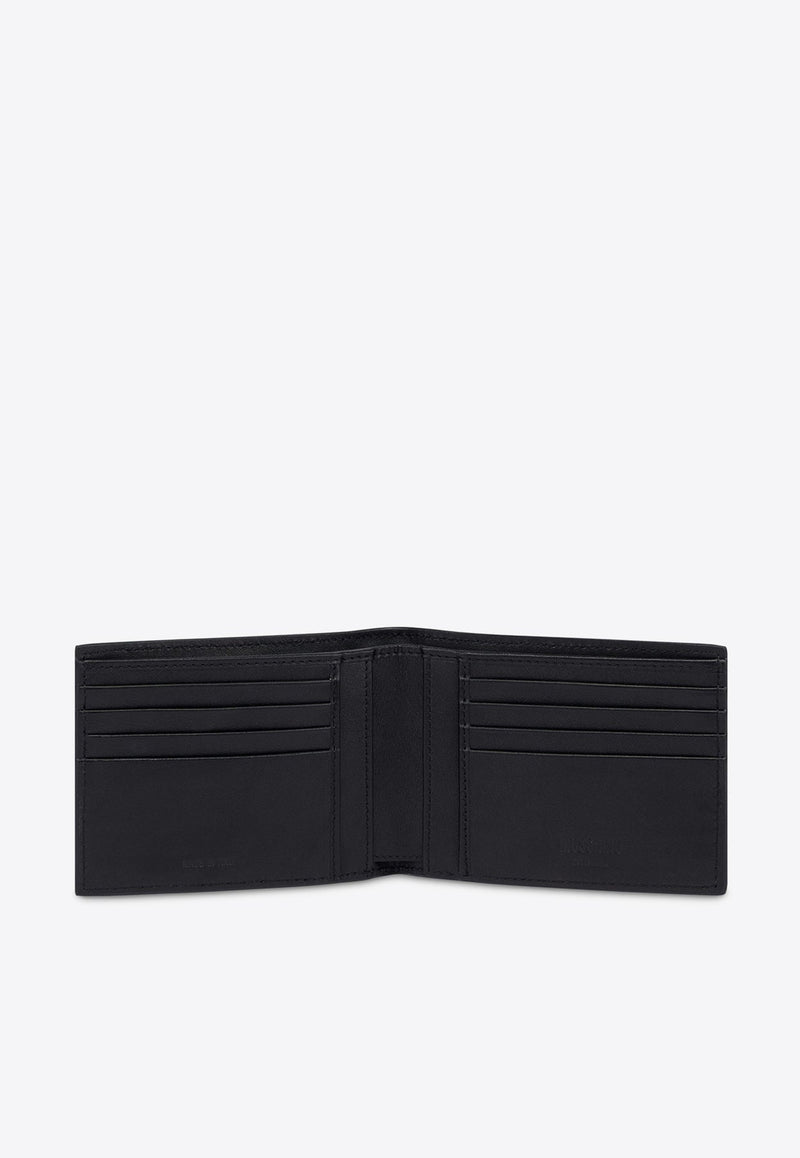 Bi-Fold Wallet in Denim Print Leather