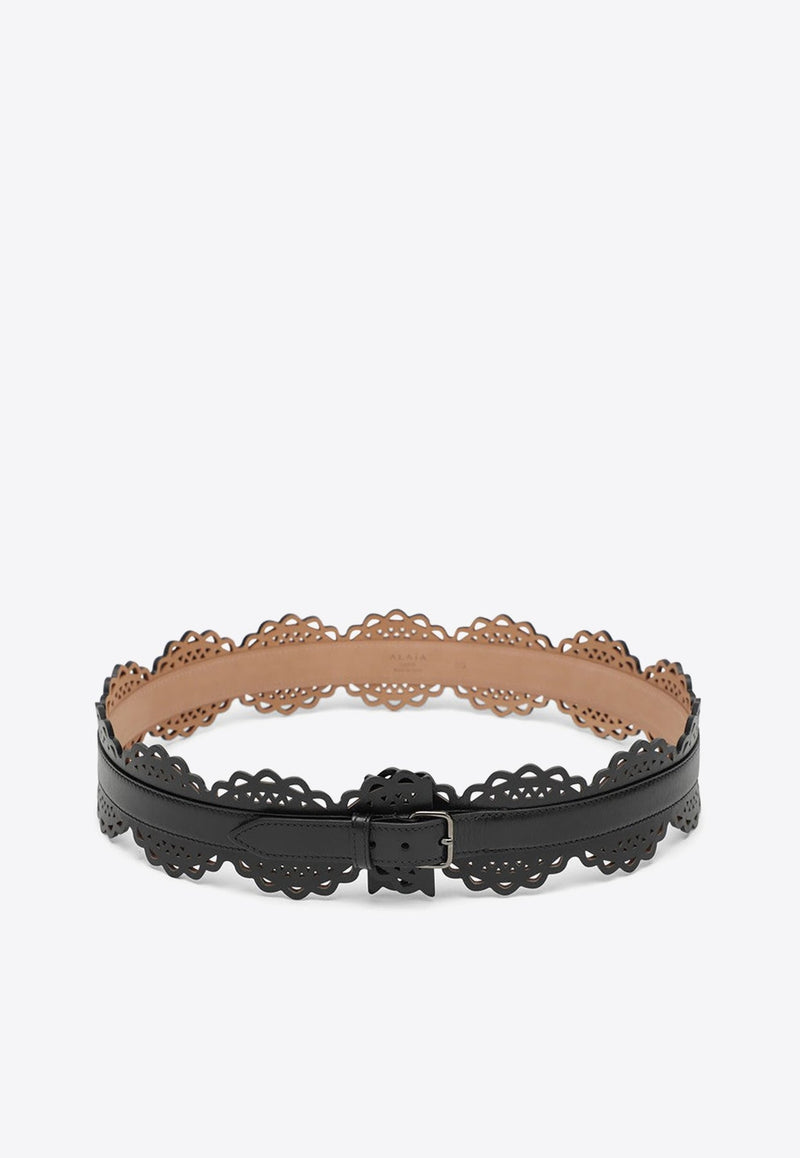 Laser Cut Leather Belt