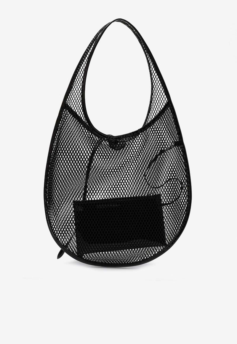 Medium One Piece Mesh Hobo Bag