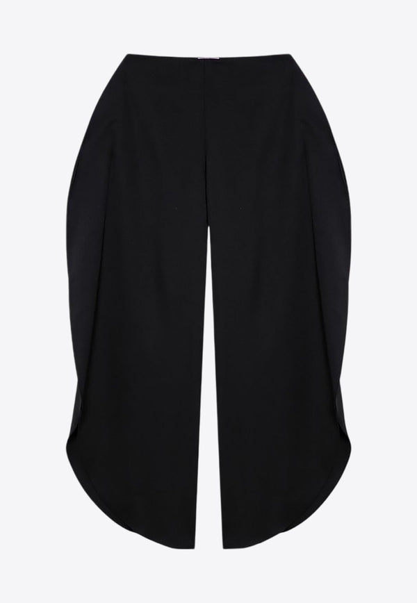 Rounded Petal Wool Pants