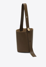 Medium Pebble Leather Bucket Bag