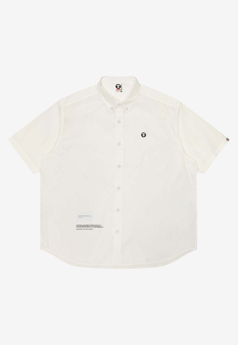 Moonface Patch Short-Sleeved Shirt