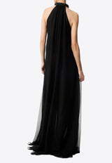 Halterneck Chiffon Gown