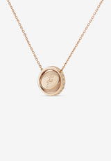 Me Oh Me Sparkly Pearly White 18K Rose Gold Diamond Necklace