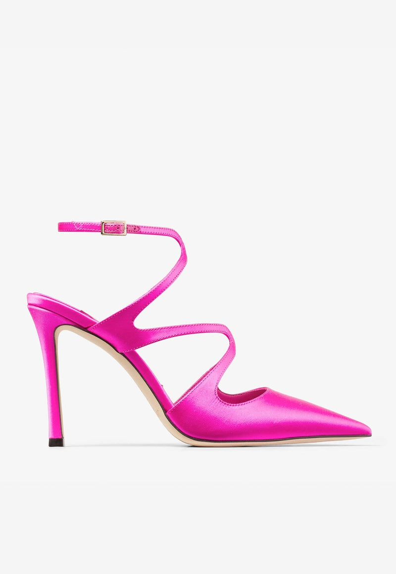 Azia 95 Pointed Pumps in Satin