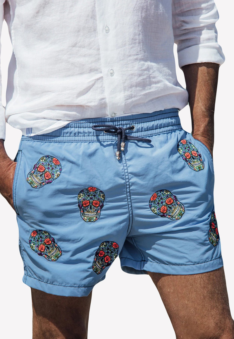 All-Over Mex Print Swim Shorts