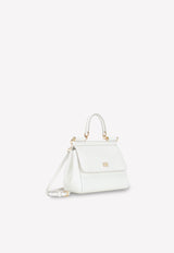 Medium Sicily Top Handle Bag in Dauphine Leather