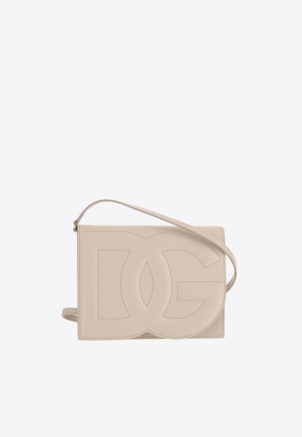 DG Logo Calf Leather Crossbody Bag