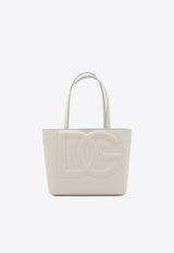 Small DG Logo Tote Bag in Calf Leather