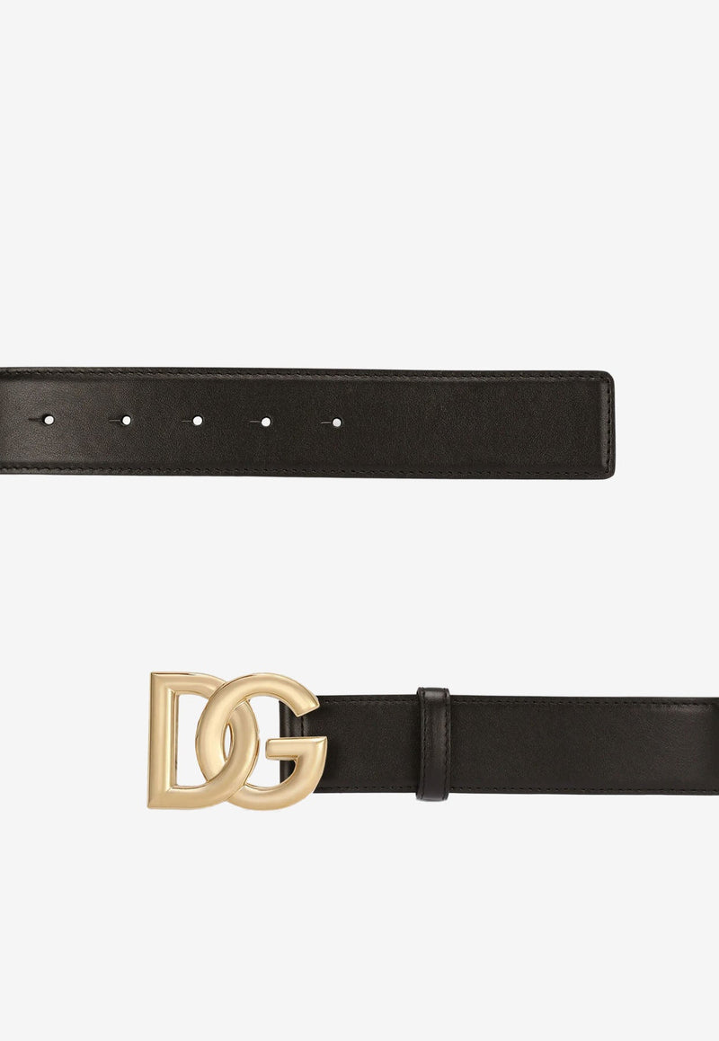 DG Logo Calf Leather Belt