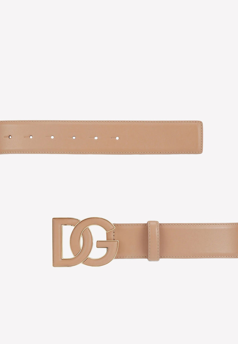 DG Logo Belt in Calf Leather