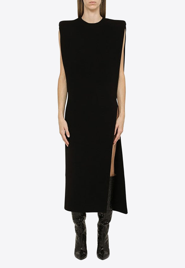 Midi Dress with Long Side Slit