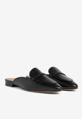 Berto Flat Mules in Leather