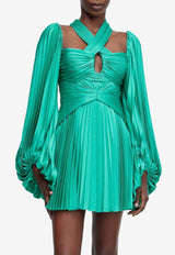 Valaria Pleated Mini Dress