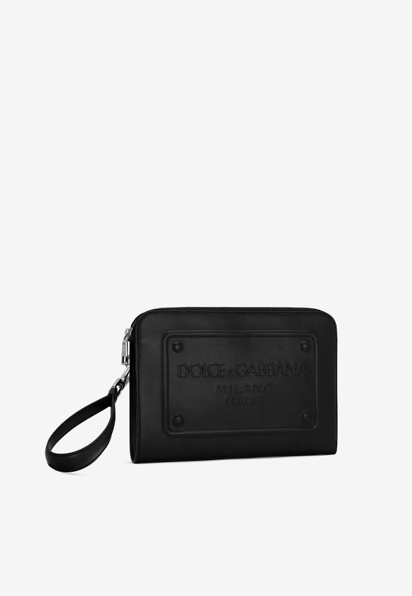 Small DG Milano Calf Leather Pouch